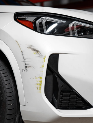 Fender scratch before smart paint repair